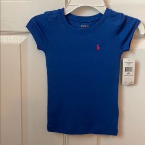 NWT blue Polo RL 4/4t shirt